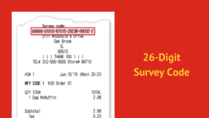 mcdvoice survey code receipt