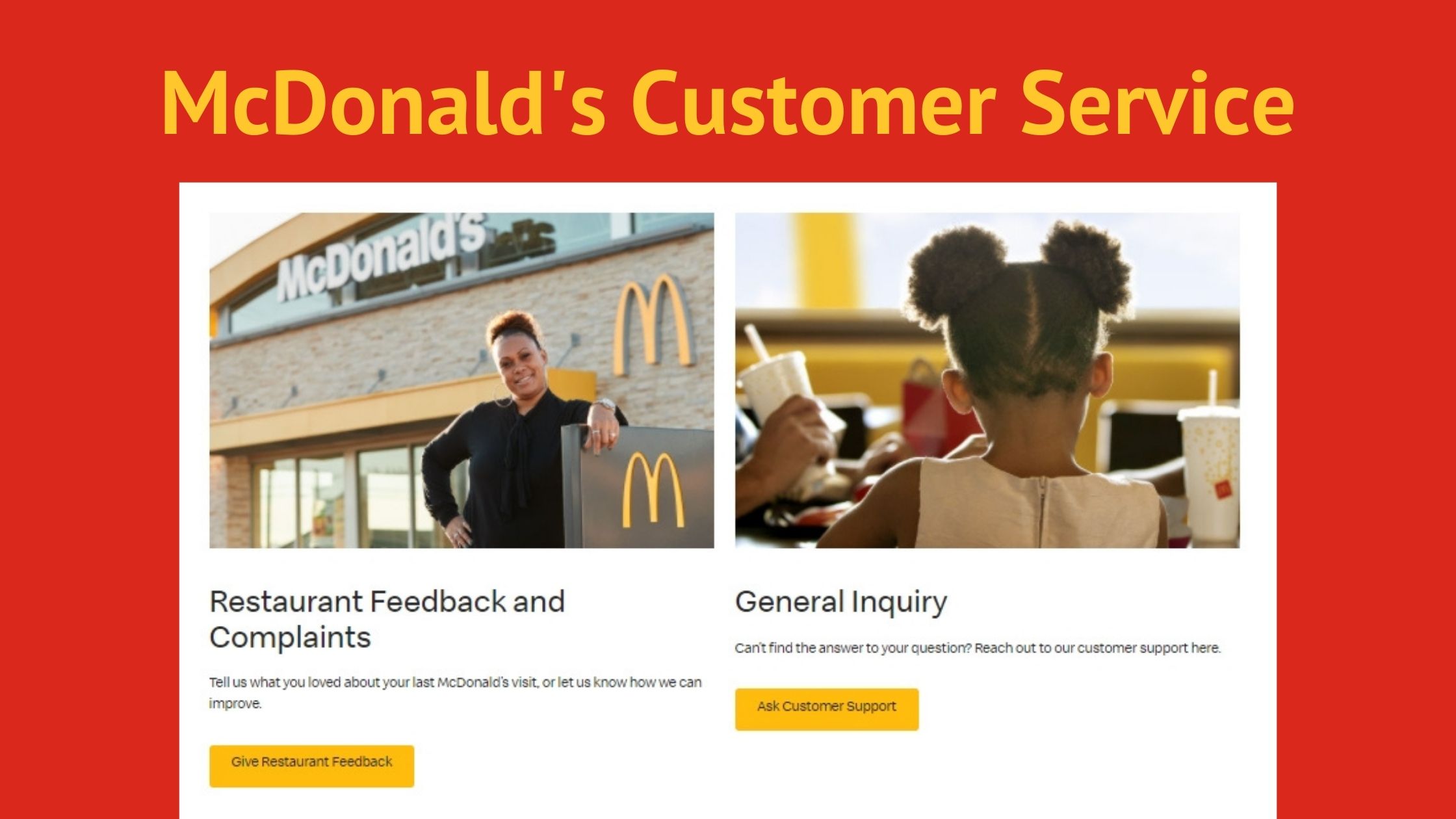 mcdonald's customer service