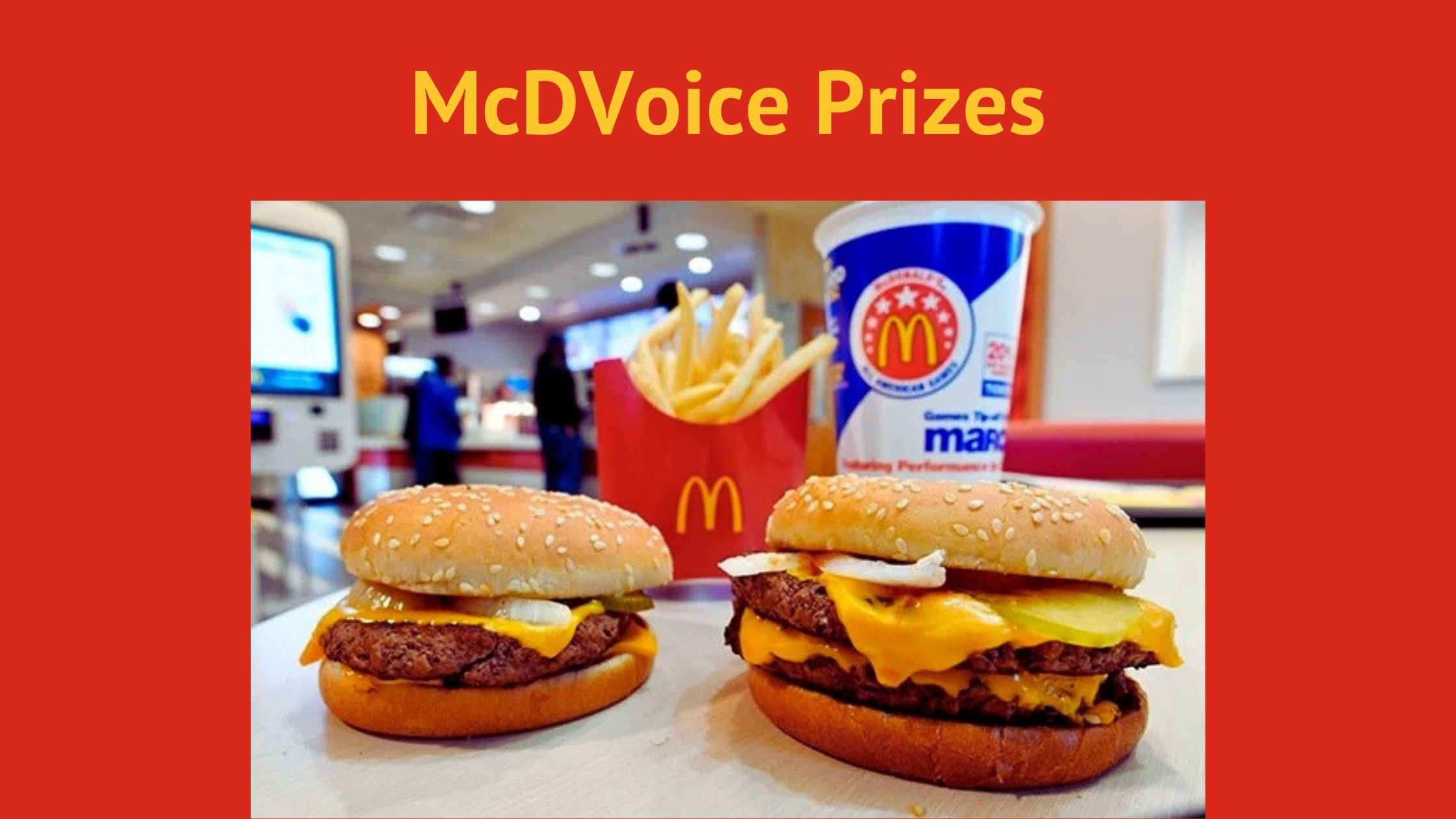 Survey Validation Codes, McdVoice Prizes